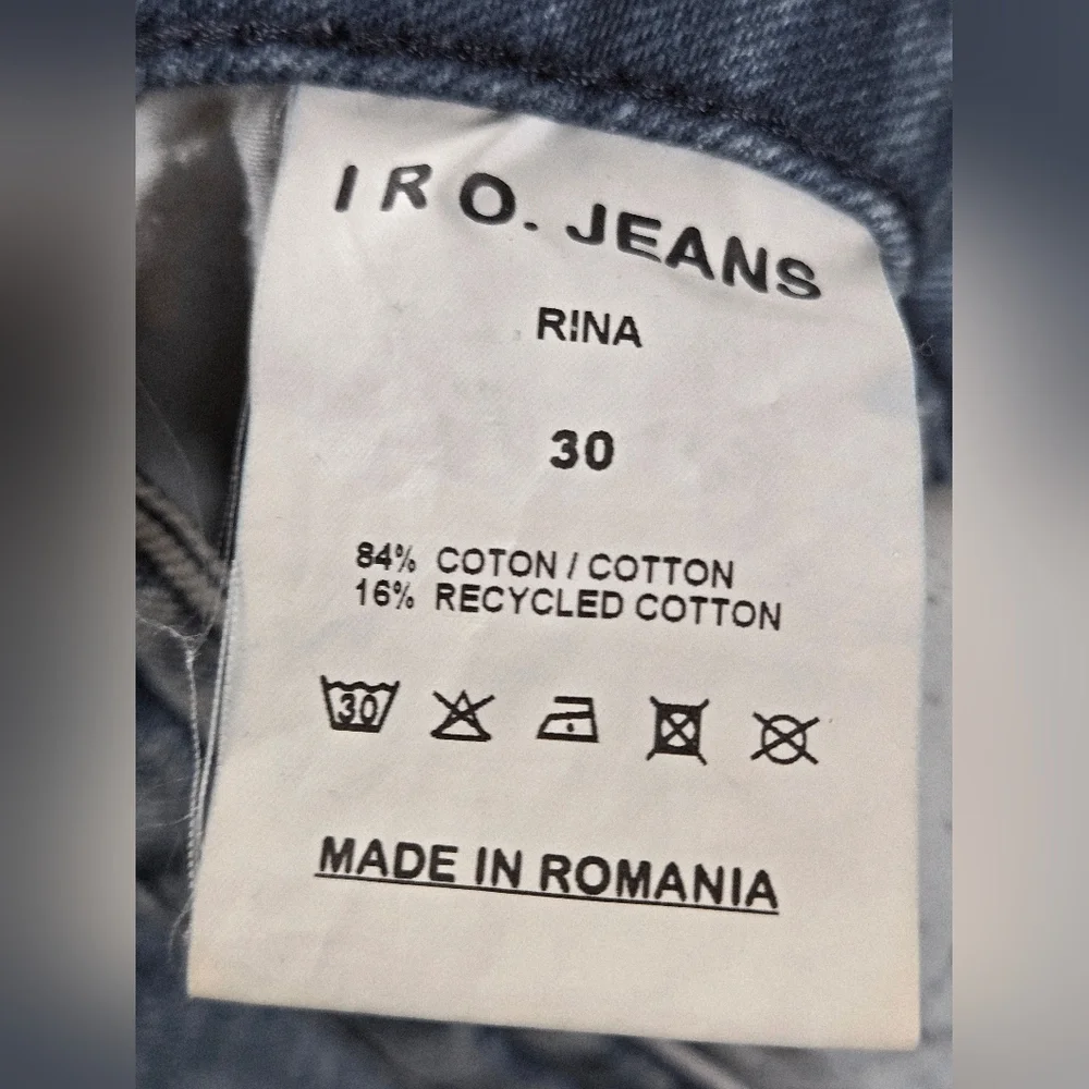Iro Rina Straight Leg Elevated Basic Slow Fashion Jeans,‎ Size 30